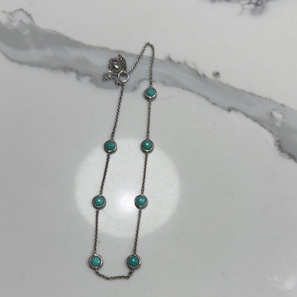 Ippolita Silver Necklace with Turquoise Gems